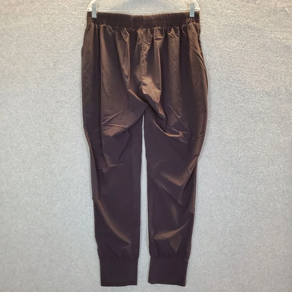 Nike‎ Women Activewear Pants XL Black Woven Bliss Skinny Jogger Logo Dri Fit